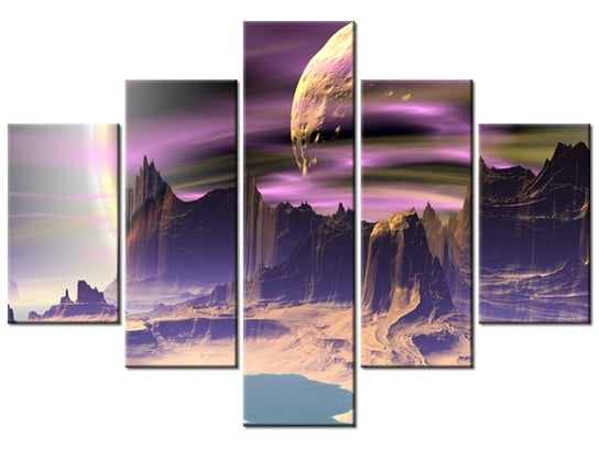 Obraz Skalna planeta, 5 elementów, 100x70 cm Oobrazy