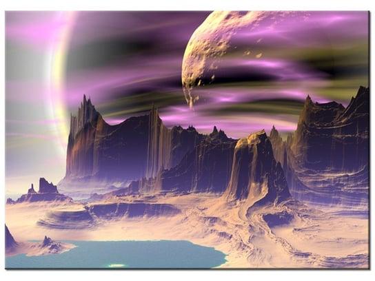 Obraz Skalna planeta, 70x50 cm Oobrazy