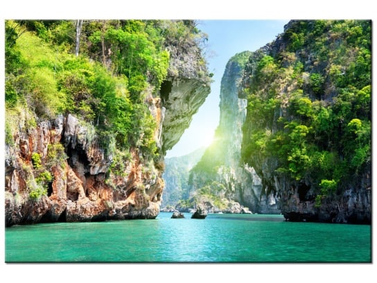 Obraz, Skały i morze w Tajlandii, 120x80 cm Oobrazy