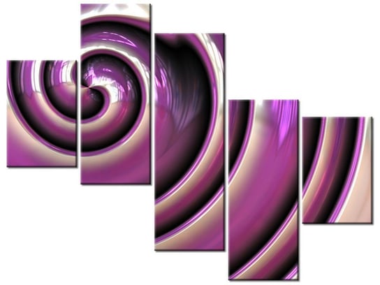 Obraz Ślimaczna górka, 5 elementów, 100x75 cm Oobrazy