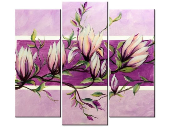 Obraz Słodycz magnolii, 3 elementy, 90x80 cm Oobrazy