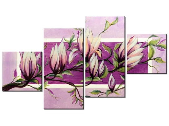 Obraz Słodycz magnolii, 4 elementy, 160x90 cm Oobrazy