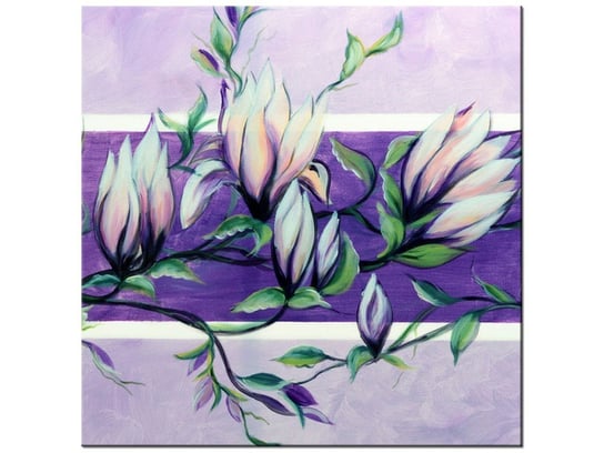 Obraz Słodycz magnolii w fiolecie, 30x30 cm Oobrazy