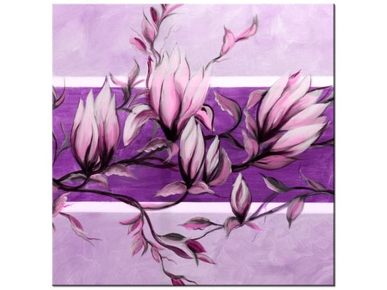 Obraz Słodycz magnolii w fiolecie, 40x40 cm Oobrazy