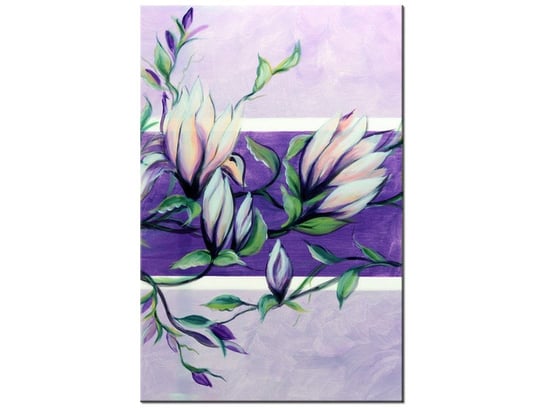 Obraz Słodycz magnolii w fiolecie, 60x90 cm Oobrazy