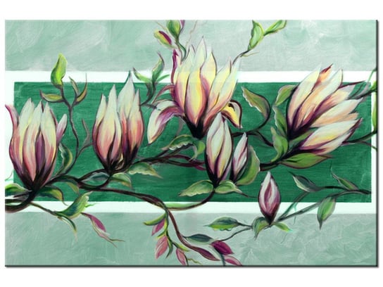 Obraz Słodycz magnolii w zieleni, 30x20 cm Oobrazy