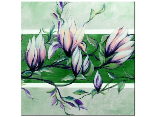 Obraz Słodycz magnolii w zieleni, 30x30 cm Oobrazy