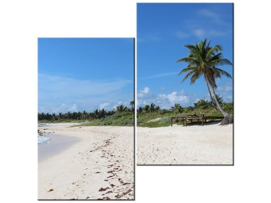 Obraz Słoneczna plaża - Members Hotel Network, 2 elementy, 60x60 cm Oobrazy