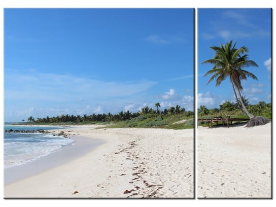 Obraz Słoneczna plaża - Members Hotel Network, 2 elementy, 70x50 cm Oobrazy