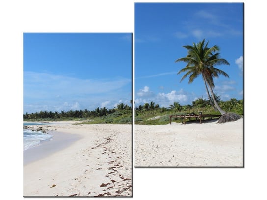 Obraz Słoneczna plaża - Members Hotel Network, 2 elementy, 80x70 cm Oobrazy