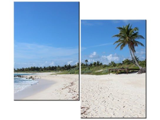 Obraz Słoneczna plaża - Members Hotel Network, 2 elementy, 80x70 cm Oobrazy