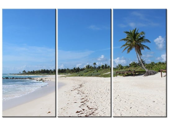 Obraz Słoneczna plaża - Members Hotel Network, 3 elementy, 90x60 cm Oobrazy