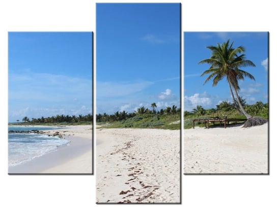 Obraz Słoneczna plaża - Members Hotel Network, 3 elementy, 90x70 cm Oobrazy