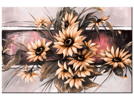 Obraz Słoneczniki w pudrowym rózu, 30x20 cm Oobrazy