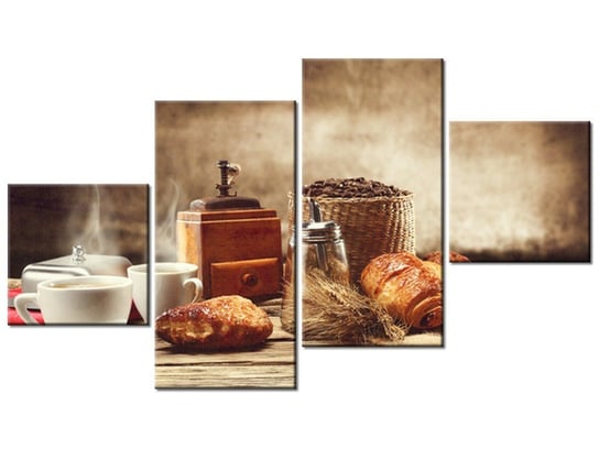Obraz Smakowite śniadanie, 4 elementy, 160x90 cm Oobrazy