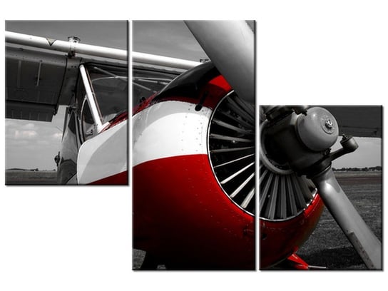 Obraz Śmigło samolotu, 3 elementy, 90x60 cm Oobrazy