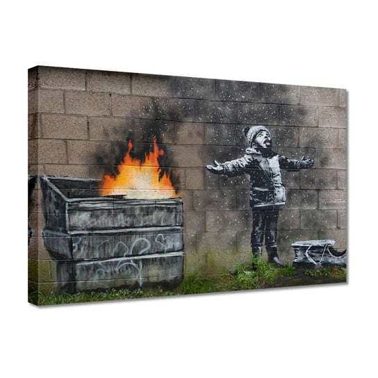 Obraz Smog Śnieg Banksy, 30x20cm ZeSmakiem