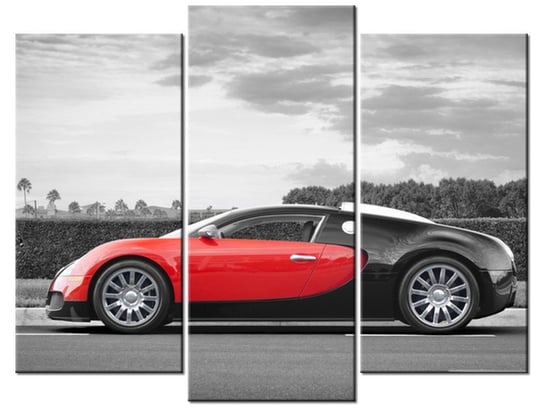Obraz Sportowe Bugatti Veyron - Axion23, 3 elementy, 90x70 cm Oobrazy
