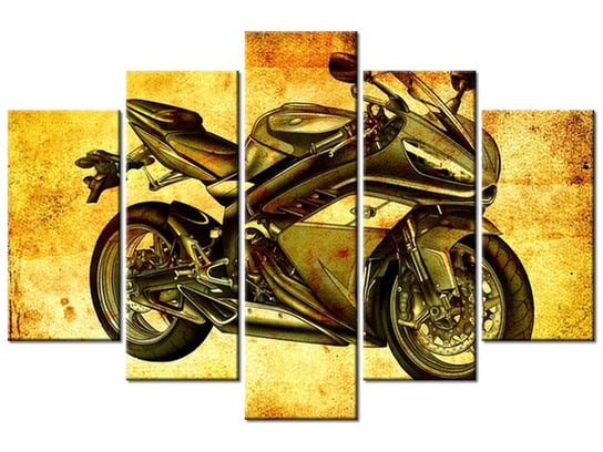 Obraz Sportowy motocykl, 5 elementów, 150x100 cm Oobrazy