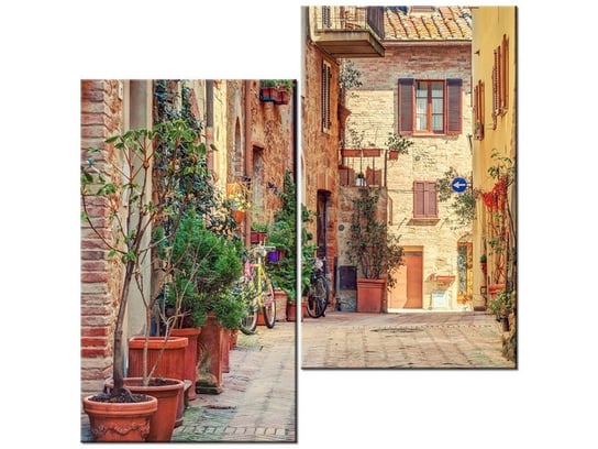Obraz Stara alejka w Toskanii, 2 elementy, 60x60 cm Oobrazy