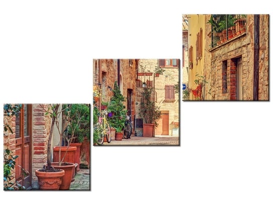 Obraz, Stara alejka w Toskanii, 3 elementy, 120x80 cm Oobrazy