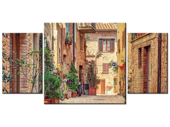 Obraz Stara alejka w Toskanii, 3 elementy, 80x40 cm Oobrazy