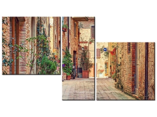 Obraz Stara alejka w Toskanii, 3 elementy, 90x50 cm Oobrazy