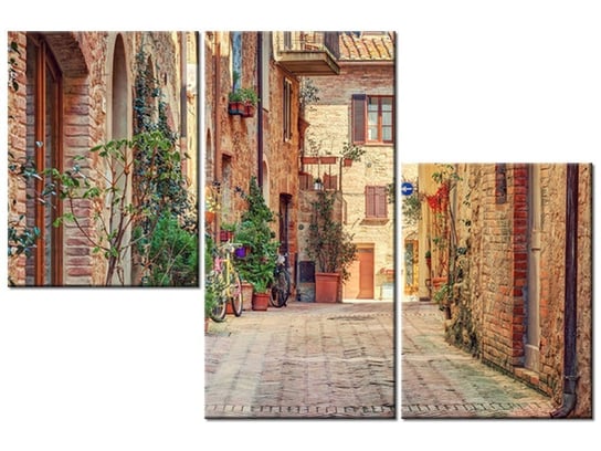 Obraz Stara alejka w Toskanii, 3 elementy, 90x60 cm Oobrazy