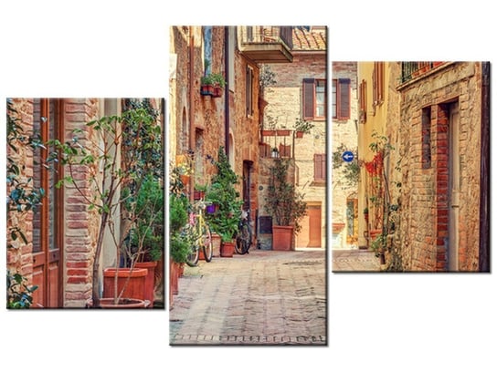 Obraz Stara alejka w Toskanii, 3 elementy, 90x60 cm Oobrazy