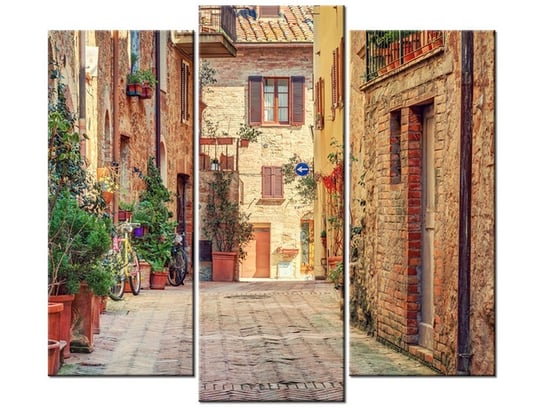 Obraz Stara alejka w Toskanii, 3 elementy, 90x80 cm Oobrazy