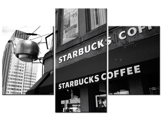 Obraz Starbucks - Mith Huang, 3 elementy, 90x60 cm Oobrazy