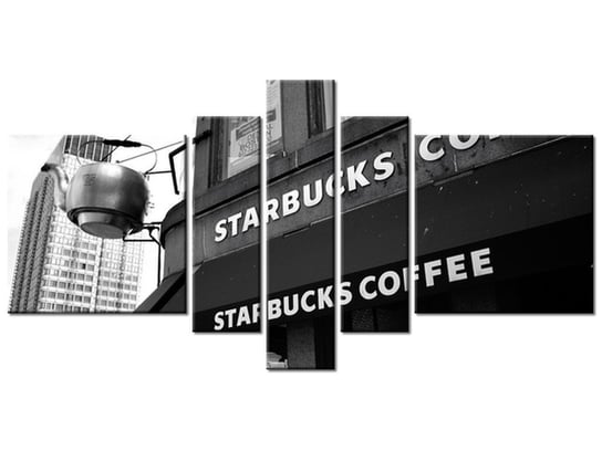 Obraz Starbucks - Mith Huang, 5 elementów, 160x80 cm Oobrazy