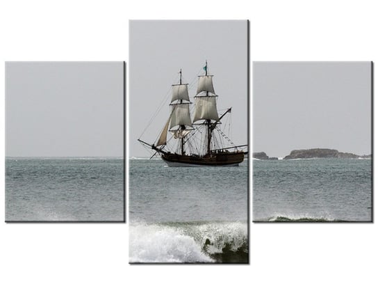 Obraz Statek kupiecki - Don McCullough, 3 elementy, 90x60 cm Oobrazy