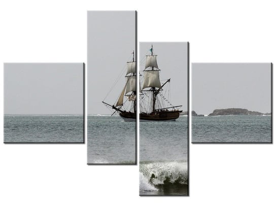 Obraz Statek kupiecki - Don McCullough, 4 elementy, 130x90 cm Oobrazy