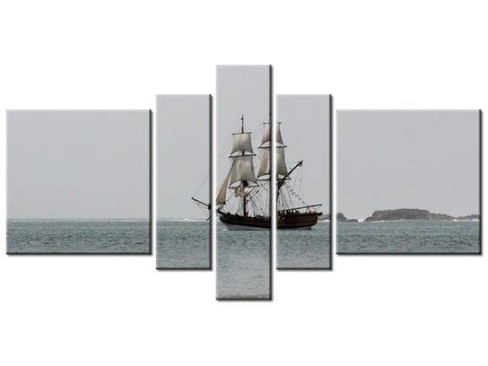 Obraz Statek kupiecki - Don McCullough, 5 elementów, 160x80 cm Oobrazy
