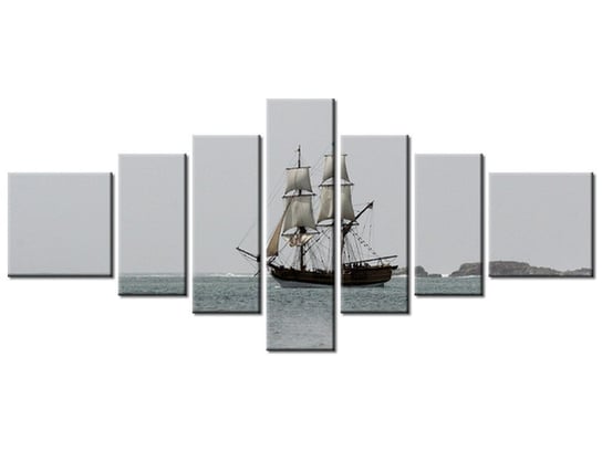 Obraz Statek kupiecki - Don McCullough, 7 elementów, 160x70 cm Oobrazy