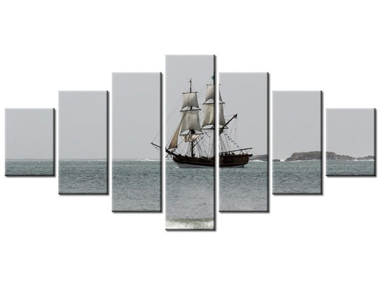Obraz Statek kupiecki - Don McCullough, 7 elementów, 210x100 cm Oobrazy
