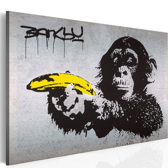 Obraz - Stój, bo małpa strzela! (Banksy) ARTGEIST