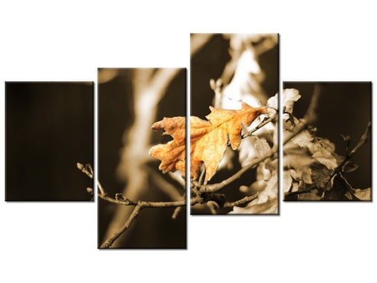 Obraz Suschy liść, 4 elementy, 120x70 cm Oobrazy