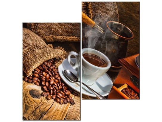 Obraz Świat kawosza, 2 elementy, 60x60 cm Oobrazy