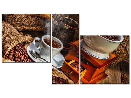 Obraz Świat kawosza, 3 elementy, 90x50 cm Oobrazy