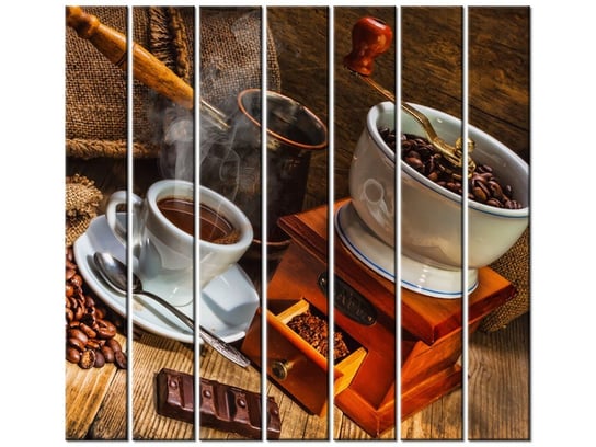 Obraz Świat kawosza, 7 elementów, 210x195 cm Oobrazy