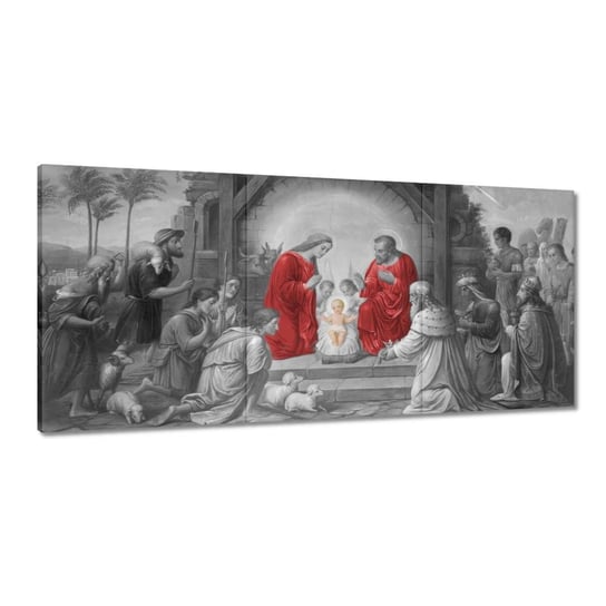 Obraz Święta rodzina czerwień, 210x100cm ZeSmakiem