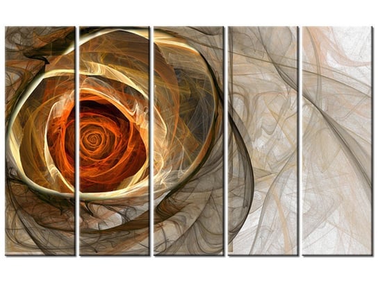 Obraz Świetlista róża, 5 elementów, 100x63 cm Oobrazy