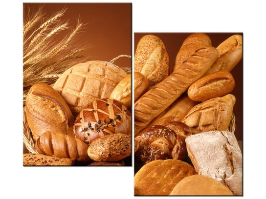 Obraz Świeży chleb, 2 elementy, 80x70 cm Oobrazy
