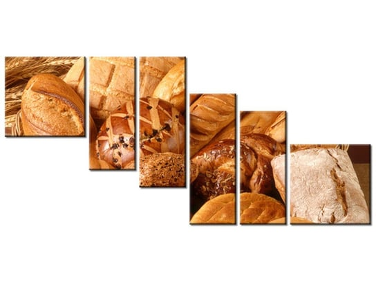 Obraz Świeży chleb, 6 elementów, 220x100 cm Oobrazy