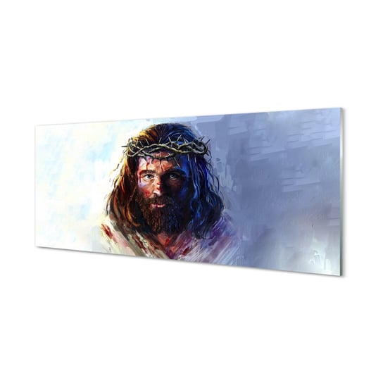 Obraz szklany TULUP grafika Obraz Jezusa, 125x50 cm Tulup