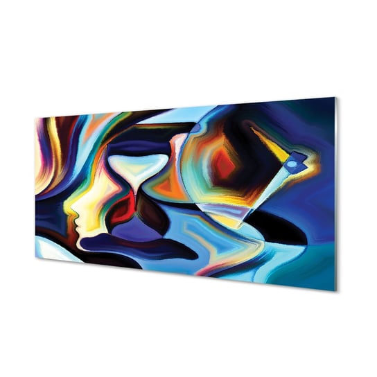Obraz szklany TULUP grafika Obraz kolory, 100x50 cm Tulup