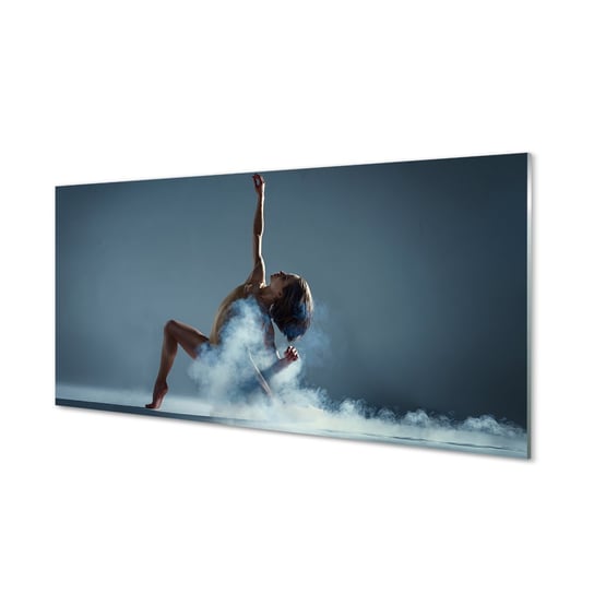 Obraz szklany TULUP Kobieta taniec dym, 100x50 cm Tulup