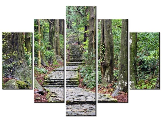 Obraz, Szlak na Wakayama w Japonii, 5 elementów, 150x105 cm Oobrazy